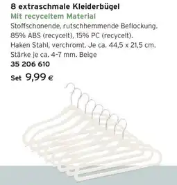 Tchibo Eduscho 8 extraschmale Kleiderbügel Angebot
