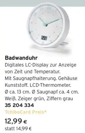 Tchibo Eduscho Badwanduhr Angebot