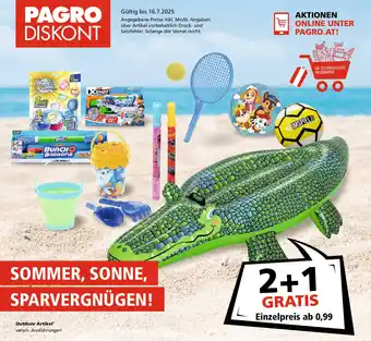 Pagro Diskont Outdoor Artikel Angebot