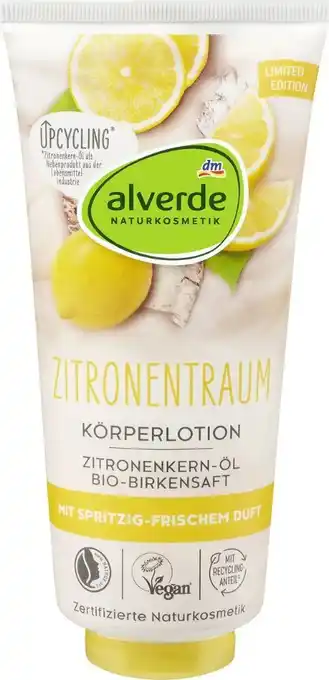 dm Alverde Körperlotion Zitronentraum Angebot