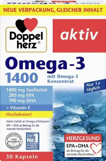 dm Doppelherz Omega-3 1400 Angebot