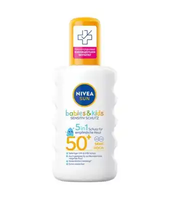 dm Nivea Sun Sonnenspray Kids sensitiv Schutz & Pflege LSF 50+ Angebot