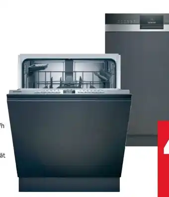 Metro Siemens Einbaugeschirrspüler SN53ES22AE-SN63EX22AE Angebot