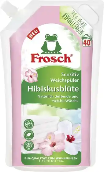 dm Frosch Weichspüler Sensitiv Hibiskusblüte Angebot