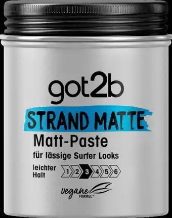 dm Schwarzkopf Got2b Strand Matte Surfer Look Matt-Paste Angebot