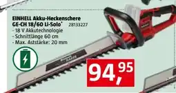 Bauhaus Einhell Akku-Heckenschere GE-CH 18/60 Li-Solo Angebot