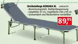 Bauhaus Dreibeinliege Korsika XL Angebot
