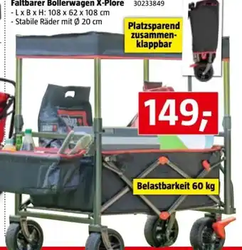 Bauhaus Faltbarer Bollerwagen X-Plore Angebot