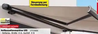 Bauhaus sunfun LED-Vollkassettenmarkise Angebot