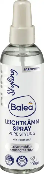 dm Balea Leichtkämmspray Pure Styling Angebot
