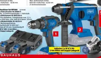 Bauhaus Scheppach Akku-Maschinen-Set BPS100 Angebot