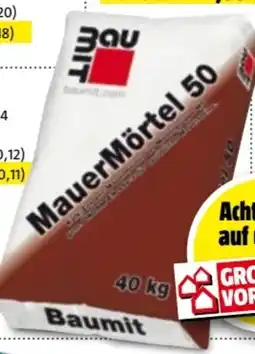 Bauhaus Baumit Mauermörtel 50 Angebot