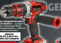 Bauhaus Einhell Akku-Schlagbohrschrauber TE-CD 18-48 Li-i Solo Angebot