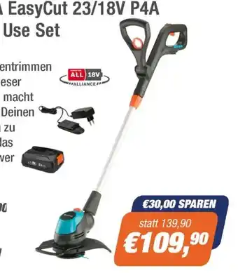 e-tec Gardena EasyCut 23/18V P4A Angebot