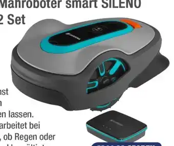 e-tec Gardena Mähroboter Smart Sileno Life Set Angebot