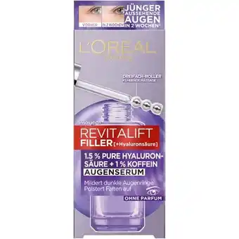 dm Revitalift Filler Hyaluronsäure Augenserum dm Angebot