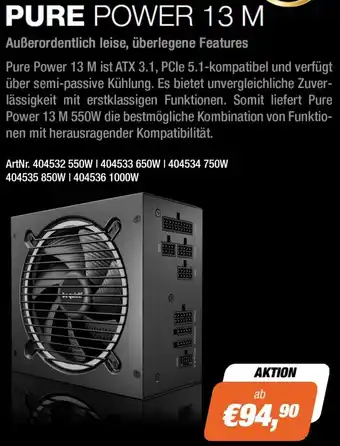 e-tec Pure Power 13 M Angebot