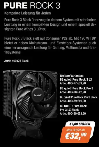e-tec Pure rock 3 Angebot