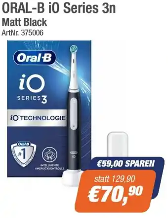 e-tec ORAL-B i0 Series 3n Matt Black Angebot