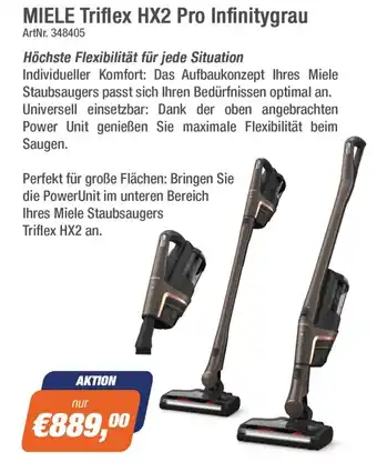 e-tec MIELE Triflex HX2 Pro Infinitygrau Angebot