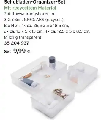 Tchibo Eduscho Schubladen Organizer Set Angebot