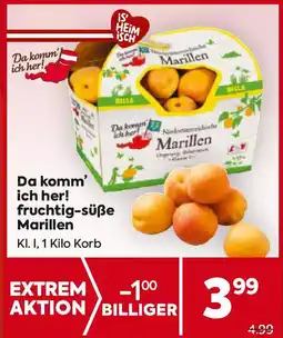 Billa Da komm ich her! fruchtigfruchtig-süße Marillen süße Marillen Angebot
