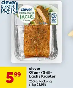 Billa clever Ofen Grill Lachs Kräuter Angebot