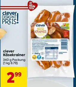 Billa clever Käsekrainer Angebot