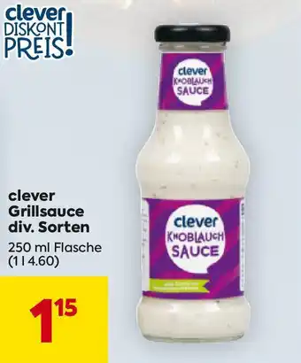Billa clever Grillsauce div. Sorten Angebot