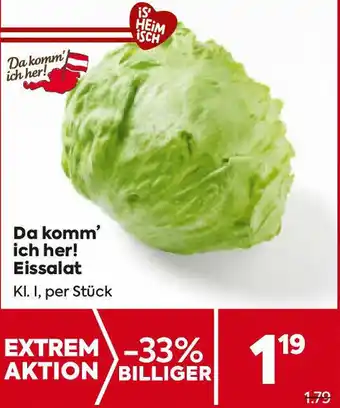 Billa Da komm' ich her! Eissalat Angebot