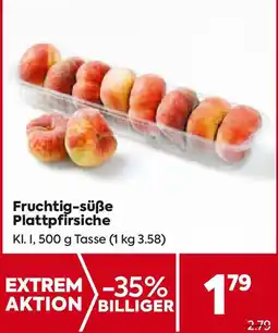 Billa Fruchtigsüße Plattpfirsiche Angebot