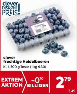 Billa Clever Fruchtige Heidelbeeren Angebot
