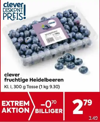 Billa Clever Fruchtige Heidelbeeren Angebot