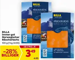 Billa BILLA immer gut Norwegischer Räucherlachs Angebot