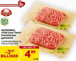 Billa Hofstädter Fair zum Tier Faschiertes Angebot