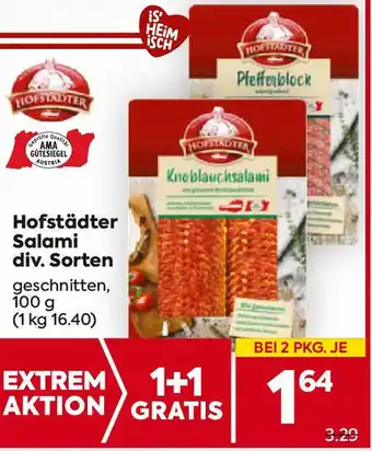 Billa Hofstädter Salami div. Sorten Angebot