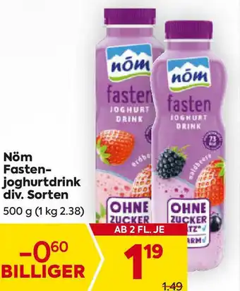Billa Nöm Fastenjoghurtdrink div. Sorten Angebot