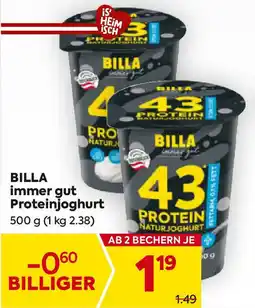 Billa BILLA immer gut Proteinjoghurt Angebot