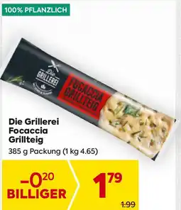 Billa Die Grillerei Focaccia Grillteig Angebot