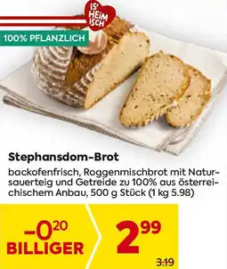 Billa Stephansdom Brot Angebot