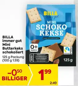 Billa BILLA immer gut Mini Butterkeks schokoliert Angebot
