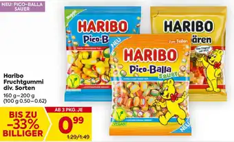 Billa Haribo Fruchtgummi div. Sorten Angebot