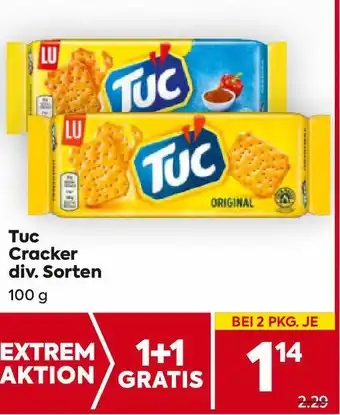 Billa Tuc Cracker div. Sorten Angebot