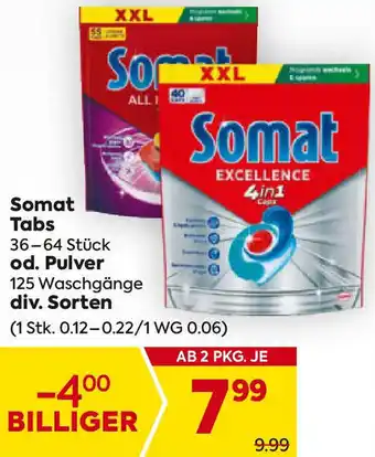 Billa Somat Tabs Angebot