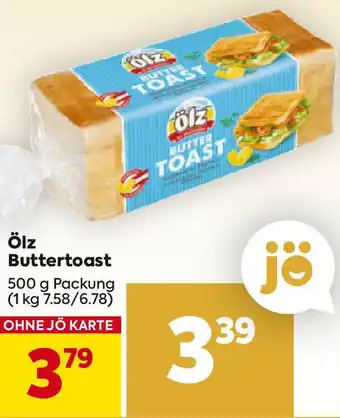 Billa Ölz Buttertoast Angebot