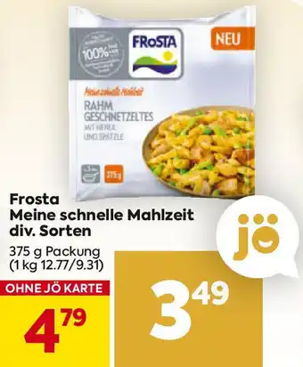 Billa Frosta Meine schnelle Mahlzeit div. Sorten Angebot