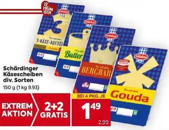 Billa Schärdinger Käsescheiben div. Sorten Angebot