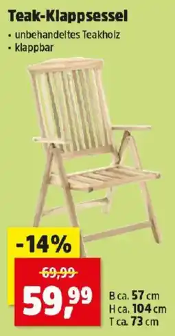 Thomas Philipps Teak Klappsessel Angebot