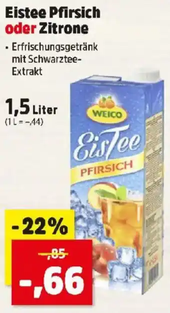 Thomas Philipps Eistee Pfirsich oder Zitrone Angebot