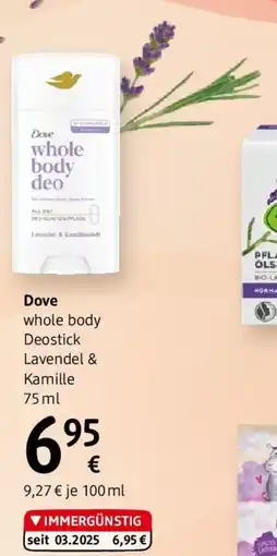 dm Dove Whole body Deostick Lavendel & Kamille Angebot
